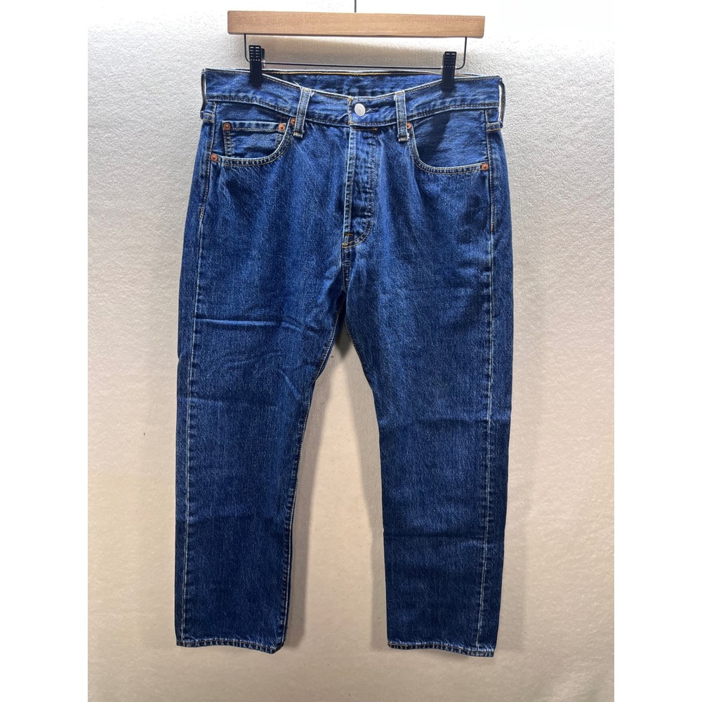 Levi's 501 Button‎ Fly Original Fit Jeans Mens 32/29 Blue Denim Cotton 3150